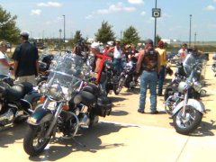 Gathering for the memorial